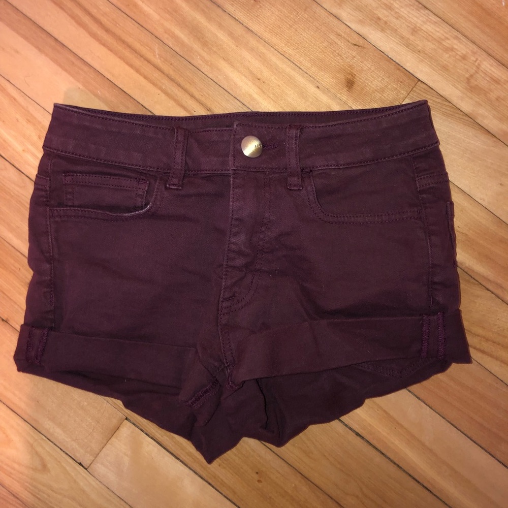 Maroon American Eagle Shorts